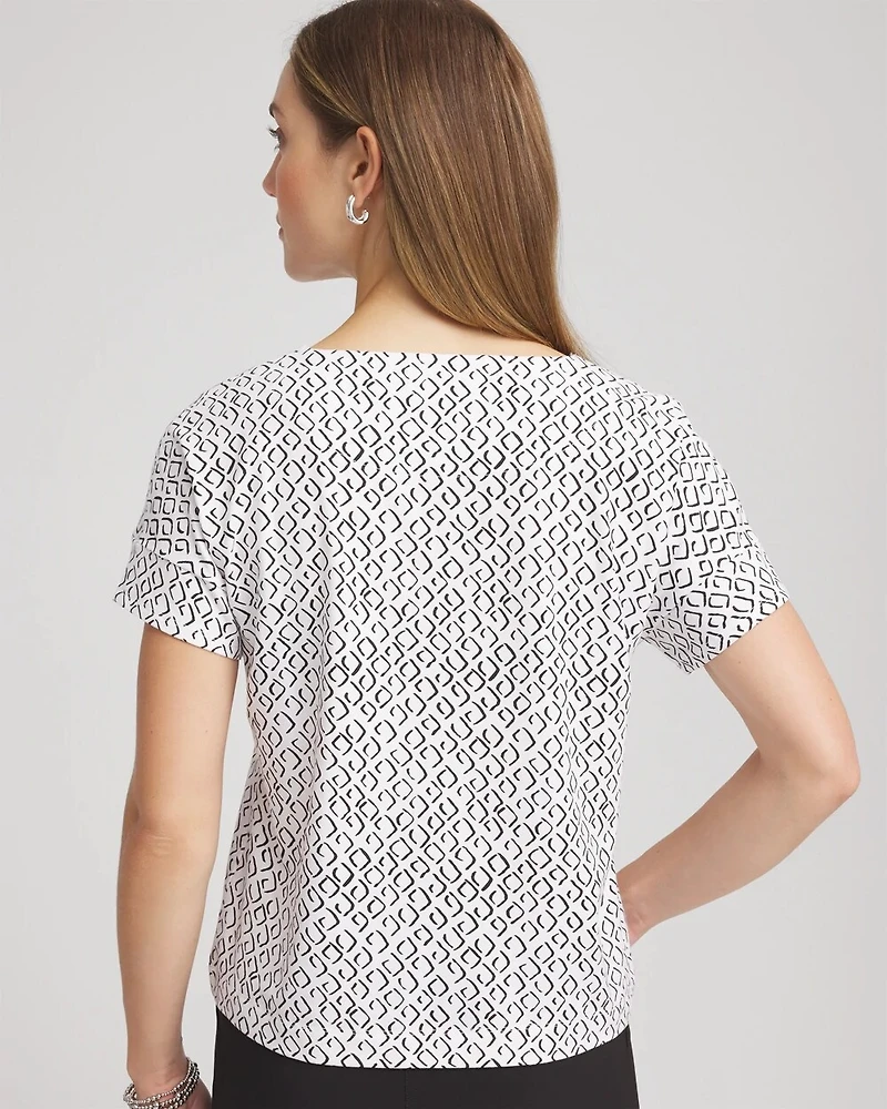 Zenergy® UPF Geo-Print Dolman Top