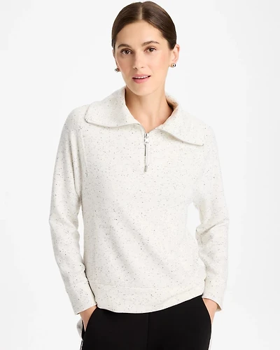 Zenergy® Soft Textured Half-Zip Top