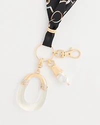 Satin Scarf Bag Charm Key Chain