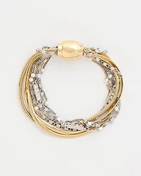 Mixed-Metal Magnetic Bracelet