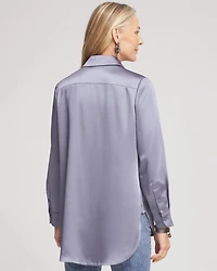 Satin High-low Tunic