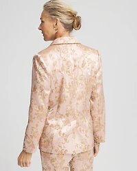 Satin Jacquard Blazer