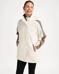 Zenergy® Faux Leather Detail Rain Jacket