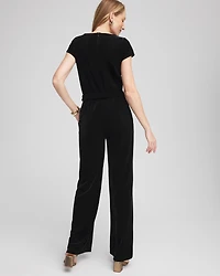 Travelers™ Belted Velvet Jumpsuit