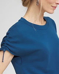 Zenergy® Sueded Scuba Cap Sleeve Tee