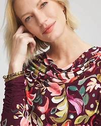 Touch of Cool™ Paisley Cowl Neck Tee