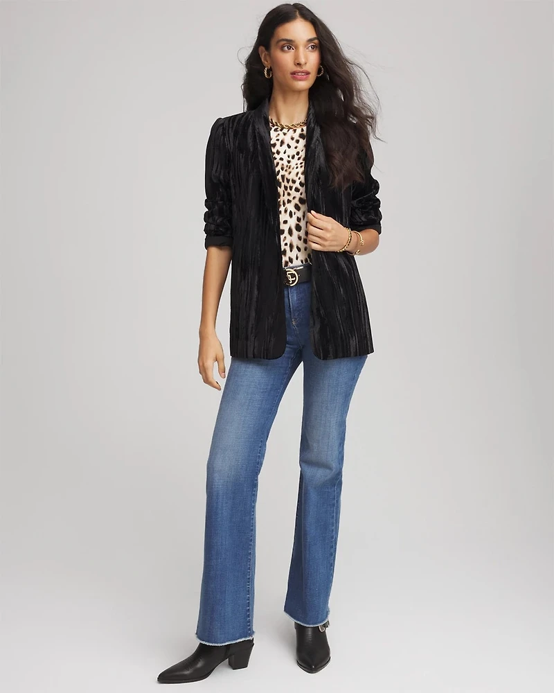 Velvet Shawl Collar Blazer