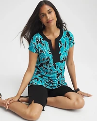 Travelers™ Leaves Cap Sleeve Kurta