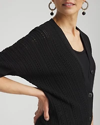 Dolman Pointelle Cardigan