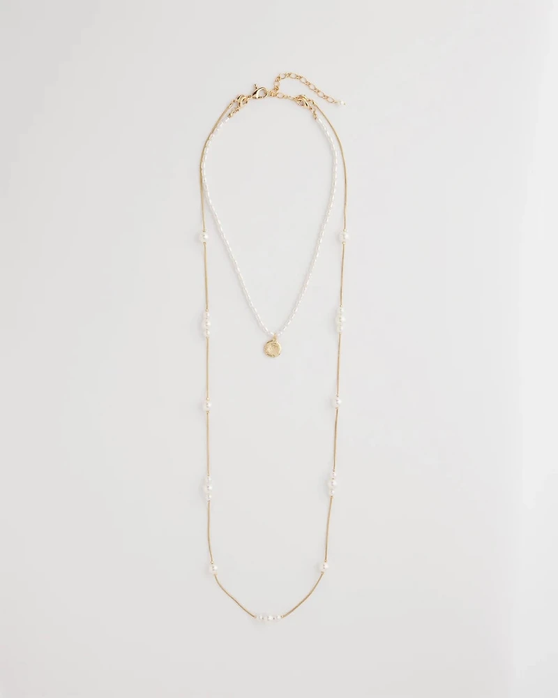 Convertible Faux Pearl Necklace