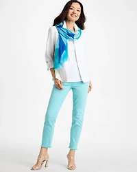 Girlfriend Slim Frayed Crop Jeans