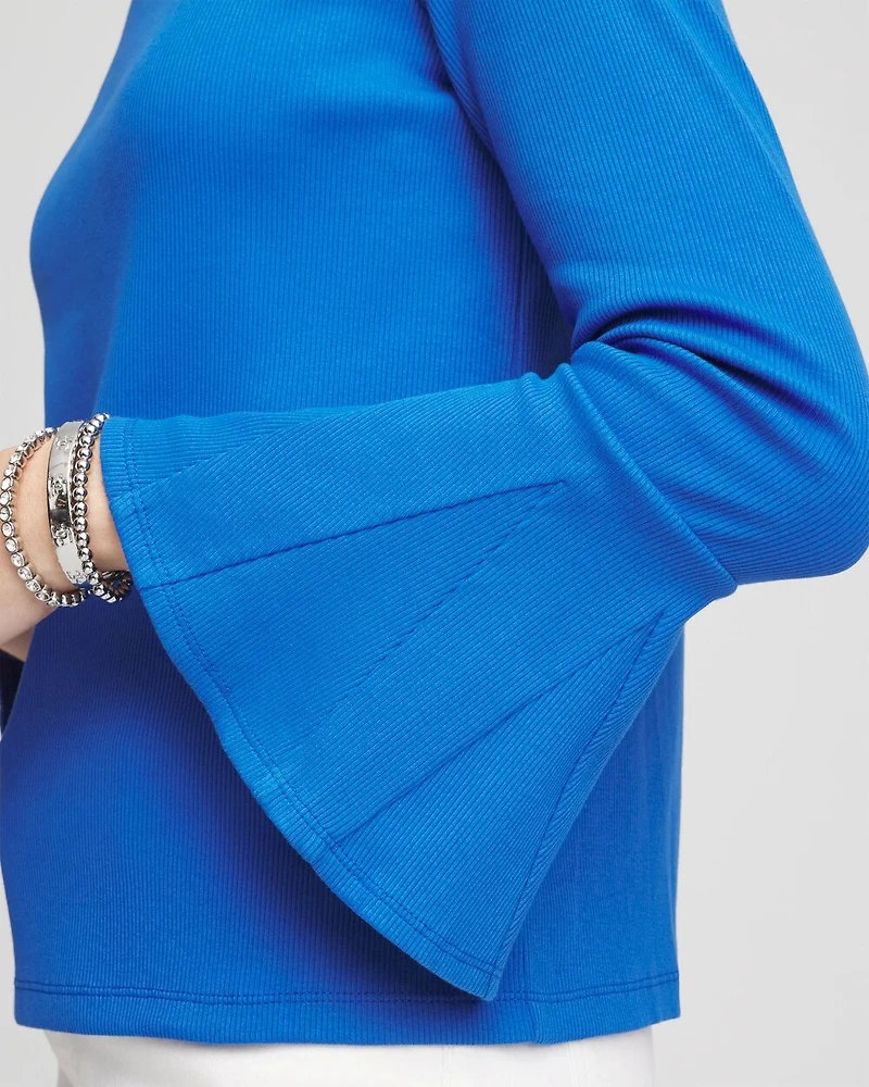 Peplum Flare Sleeved Top