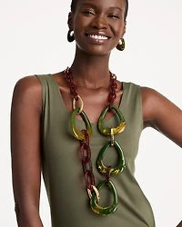 Chico's Originals Resin Link Chain Necklace