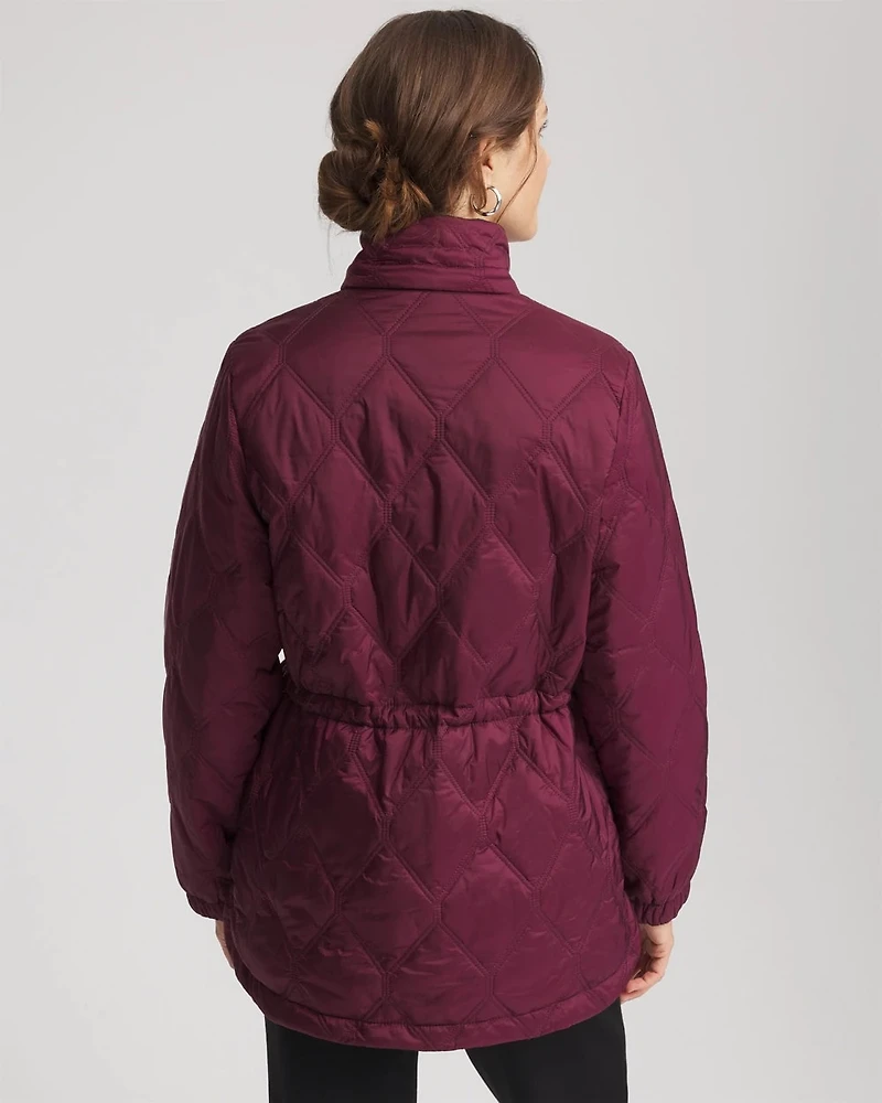 Zenergy® Water-Resistant Quilted Anorak Jacket