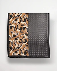 Woven Floral Patchwork Oblong Scarf