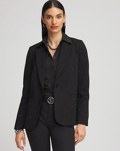 Rhinestone Embellished Blazer