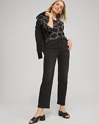 High Rise Straight Jeans
