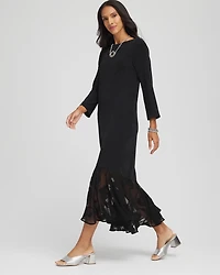Travelers™ Chiffon-Hem Boatneck Dress