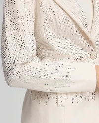 Embellished Sweater Blazer