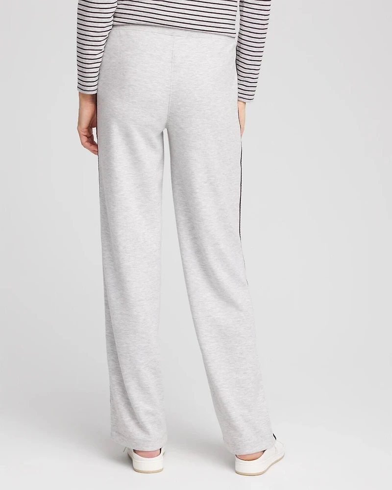 Petite Zenergy® Double-Knit Lattice Trim Pants