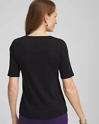 Pima Cotton Henley Tee