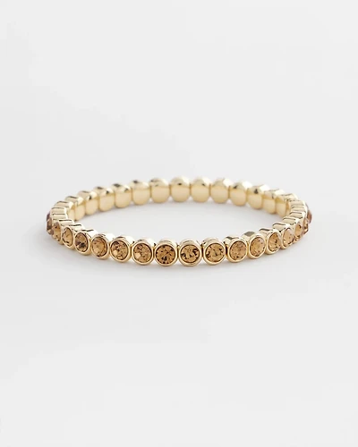 Amber Hues Shiny Stretch Bracelet
