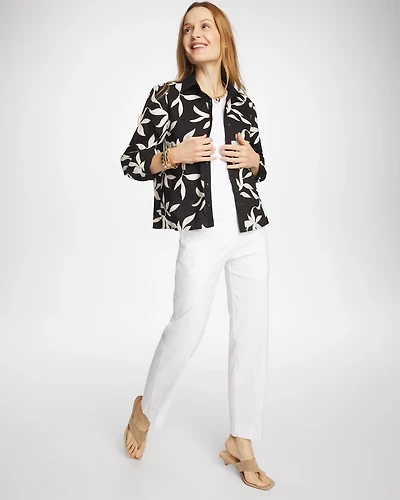 Emme Fly Front Straight Crop Pants