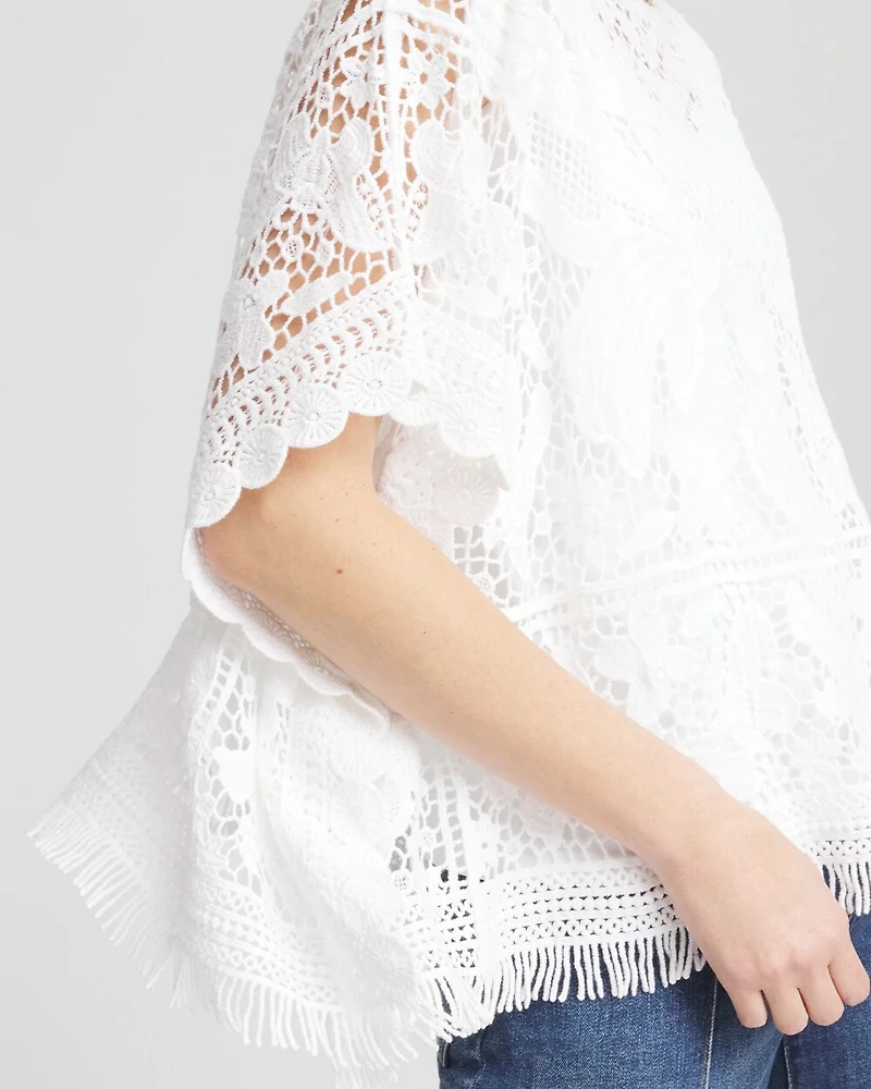 Lace Crochet Poncho