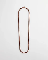 Long Beaded Single-Strand Necklace