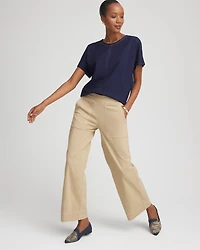 Petite Brigitte™ Utility Wide-Leg Cropped Pants