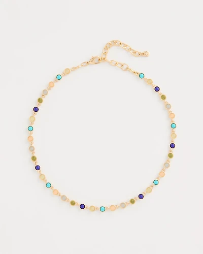 Multi-Color Tennis Necklace