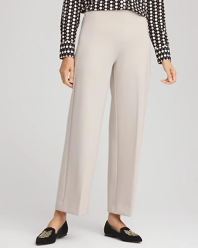 Juliet Slim Wide-Leg Cropped Pants