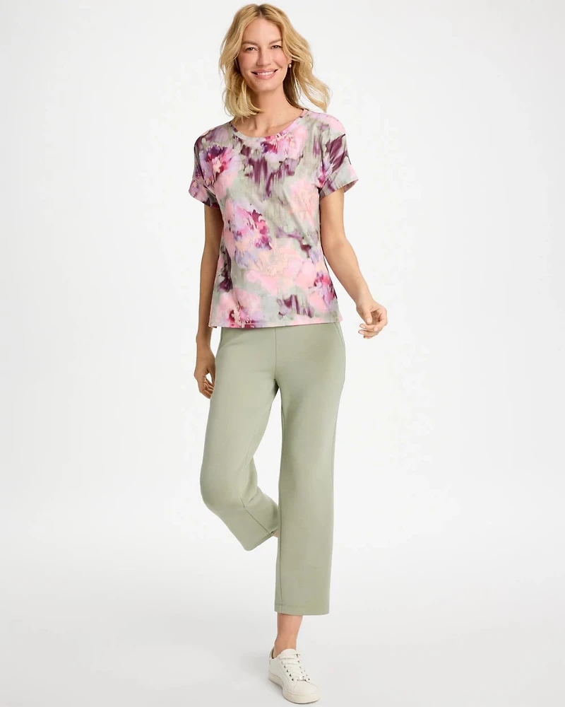 Zenergy® Blooms Drop Shoulder Tee