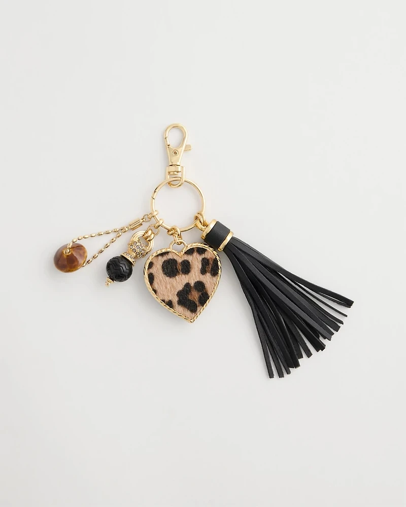 Animal Print Bag Charm