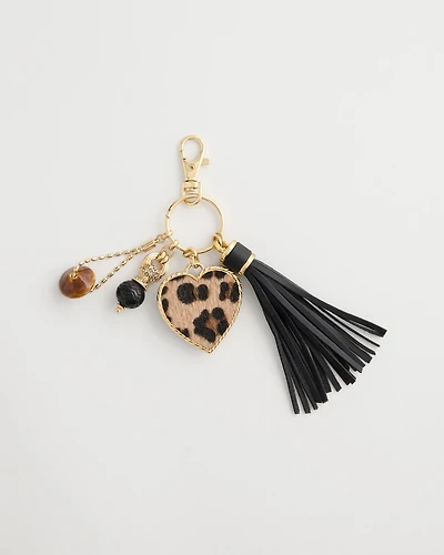 Animal Print Bag Charm