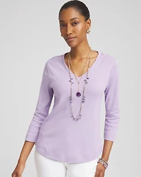 Everyday 3/4 Sleeve V-Neck Tee