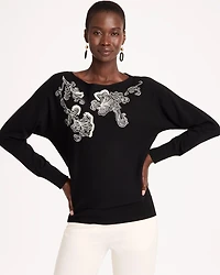Embroidered Ella Pullover Sweater