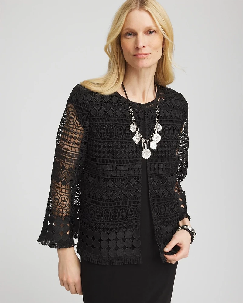 Travelers™ Lace Fringe Jacket