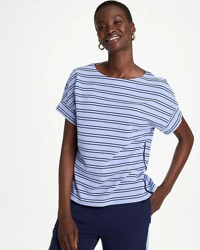 Zenergy® Textured Knit Jacquard Top