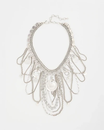 Statement Charm Bib Necklace