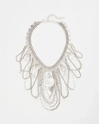 Statement Charm Bib Necklace