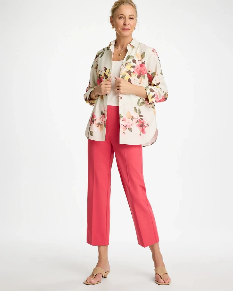 Juliet Lightweight Straight Crop Pants