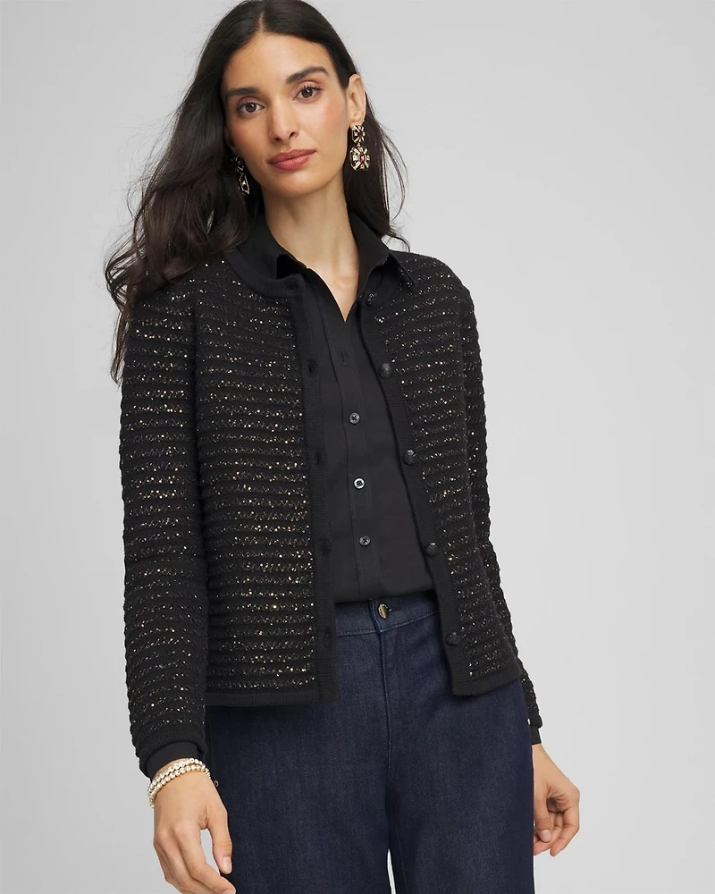 Shine Cropped Cardigan
