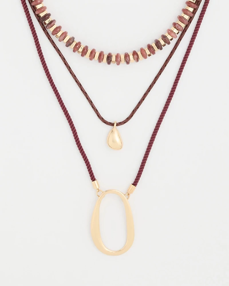 Convertible Beaded Pendant Necklace