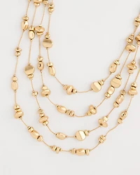 Golden Nugget Illusion Necklace