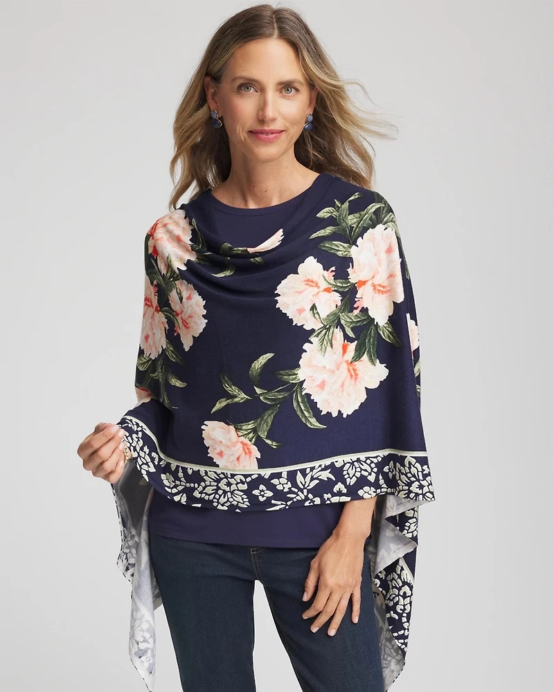 Asymmetrical Convertible Sweater Poncho