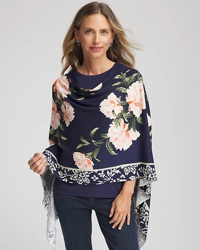 Asymmetrical Convertible Sweater Poncho