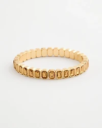 Bezel Set Stretch Tennis Bracelet