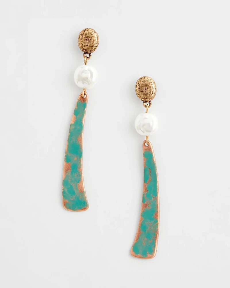 No Droop® Linear Drop Earrings