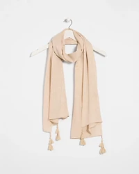 Woven Metallic Oblong Scarf